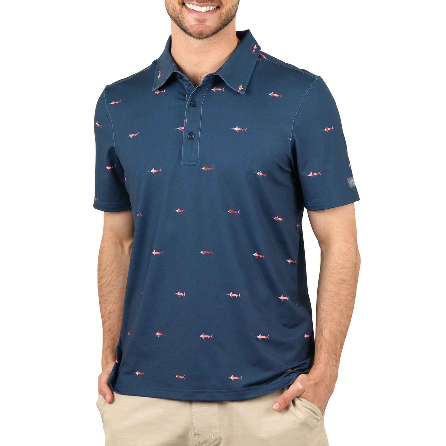 Cypress Printed Performance Polo Shirt M64225